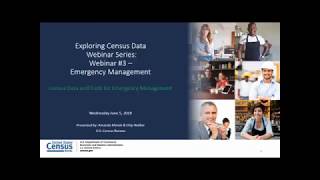 Emergency Management Census Data and Tools for Emergency Management