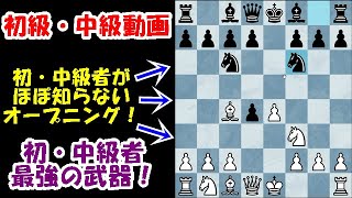 【初・中級動画】最善手を知らないと高確率でやられるオープニング！！スコッチ・ギャンビットの威力が分かります！