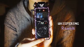 ASMR | Ear to Ear Whispering ramble, chitchat · 마이크 수리 대장정에 대한 수다