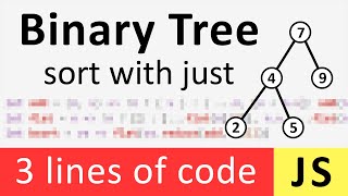 Super short sort method with Binary Tree (JavaScript)