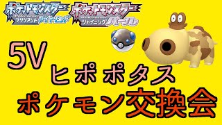 【ダイパリメイク】5Vヒポポタス配布　ポケモン交換会【桜木咲良】