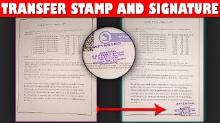 Transfer Stamp and Signature Easy Method||Same as Original||in Hindi||Fun2Funtoosh