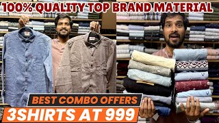 3PREMIUM SHIRTS AT ₹999 ONLY | WHOLESALE | RUNNING COMMUNENTARY