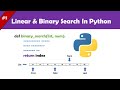 linear & binary search explanation | python code | searching & sorting #1