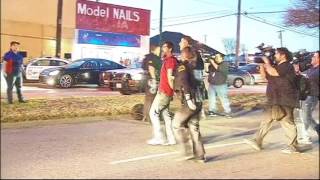 PROFANITY WARNING - Trump Dallas Protest Arrests (Ground video and aerials)