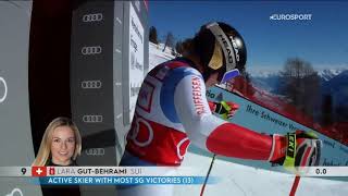 Lara Gut wins WC Alpine Skiing Super-G in Crans Montana - 24 Jan 2021