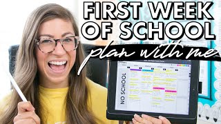 My First Week of School Plans | VIRTUAL TEACHING