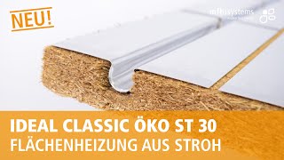 Kein Strohfeuer, sondern nachhaltiges Heizen: Die neue Flächenheizung IDEAL CLASSIC ÖKO ST 30