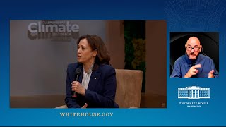 Vice President Harris Participates in a Moderated Conversation Focused on Climate