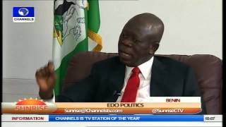 Sunrise: Discussing Edo Politics With Governor Oshiomhole Pt.3