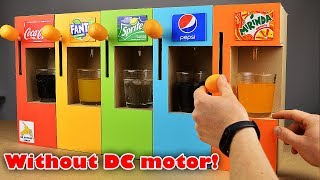 How to Make Coca Cola Soda Fountain Machine with 5 Different Drinks without DC motor at Home