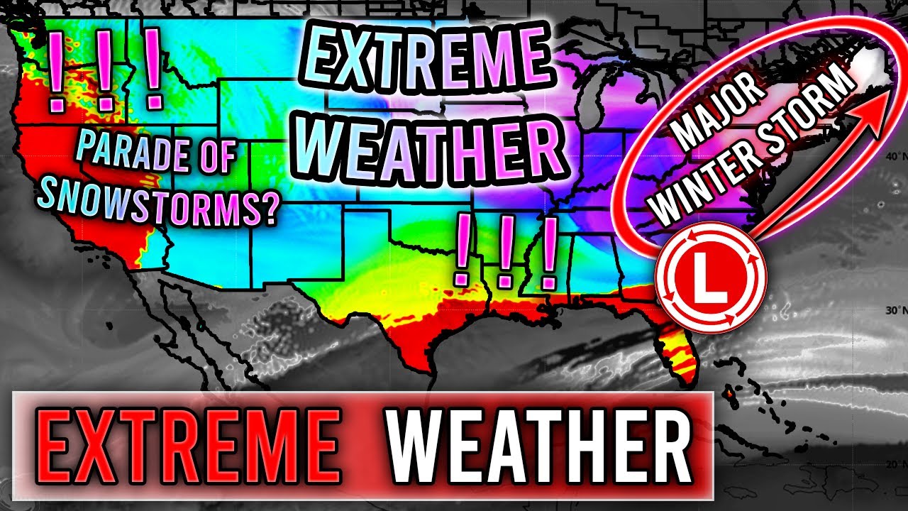 Upcoming EXTREME Weather... Major Winter Storms Continue, More Snow In ...