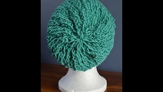 Loom Knit Decrease Crown Bind Off Method For Slouch Hats