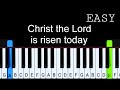 Christ the Lord is risen today | Easy Piano Tutorial 