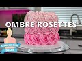 How to Cover a Cake in Rosettes | Ombre Technique