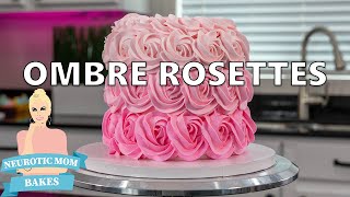 How to Cover a Cake in Rosettes | Ombre Technique