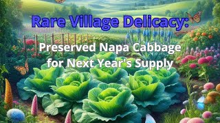 Rare Village Delicacy: Preserved Napa Cabbage for Next Year's Supply #RareDelicacy #VillageCuisine