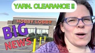 2026 Hobby Lobby YARN CLEARANCE shop with me at 2 stores! 75 % off #craftclearance