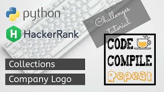 Python | Company Logo | Hackerrank Solution