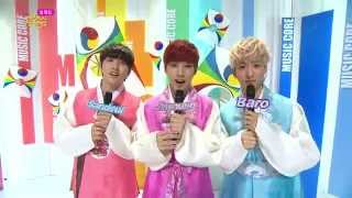 【TVPP】Jinyoung, Sandeul, Baro(B1A4) - Special MC, 진영, 산들, 바로(비원에이포) - 스페셜 엠씨 @ Show Music core