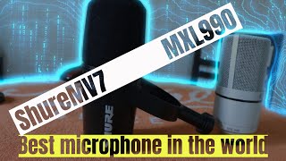 BEST MICROPHONE EVER || shureMV7 vs MXL || Man Shrestha