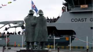 Guests on board the new Icelandic Coast Guard vessel - Thor.