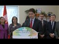 prime minister trudeau delivers remarks at the ymca ywca south y child care centre in winnipeg