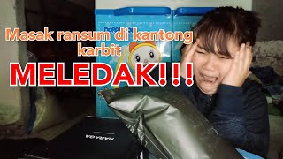 CARA MASAK RANSUM TNI PAKAI KANTONG PEMANAS!!!