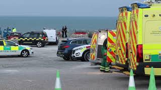 Emergency services respond to an Incident at Birling Gap