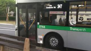 Last ever 347 route departing from stop no16214 ( driver also knew ) Transperth