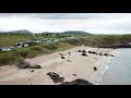 sango sands durness scotland by drone