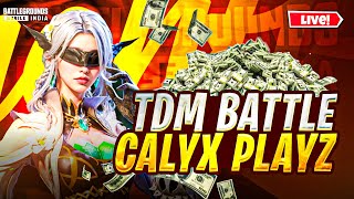 TDM 1VS1 LIVE BGMI  || BGMI 1v1 TDM LIVE || BGMI LIVE CUSTOM ROOMS || Calyx Playz is live