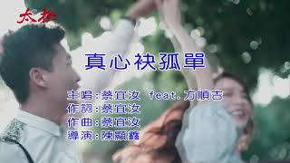 真心袂孤單 / 蔡宜汝 feat 方順吉【 太極音樂 】KARAOKE / KTV 導唱字幕