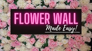 Custom Flower Wall for $20?! EASY DIY YOUR STYLE! ~Floral Backdrop for Podcasts \u0026 Weddings \u0026 Showers