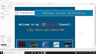 Tableau Server Training - Signing in and Publishing reports
