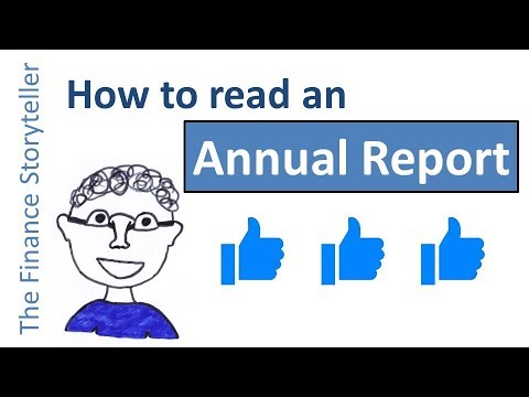 How To Read An Annual Report - YouTube