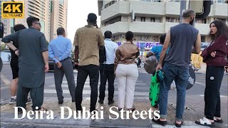 Walking Through Deira Dubai | Baniyas, Naif, & Sabkha Street Life | Old Dubai Vibes 4K.