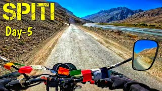 Spiti Valley 2024||Day-5|| Kaza to Pooh||Bajaj Avenger 160 street🏍️||#bajajavenger160 #spiti