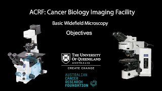 05. Widefield Microscopy Training: Objectives