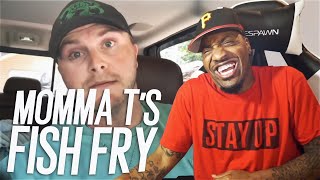 WHITE GUY GOES TO BLACK FISH FRY! | Momma T’s Fish Fry! (REACTION!!!)
