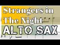 Strangers in the Night for Alto Sax Sheet Music and Backing Track I Frank Sinatra I 8th notes