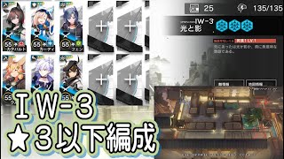 【アークナイツ】IW-3　低レア編成【星３以下】将進酒