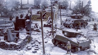 Bastogne December 1944 Diorama Set Miniatures - Maquete Segunda Guerra Mundial Miniaturas ITALERI