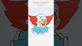 how to draw a Bozo the Clown