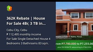 362K Rebate | House For Sale 4Br, 3 TB in Camella Riverfront (RFO)