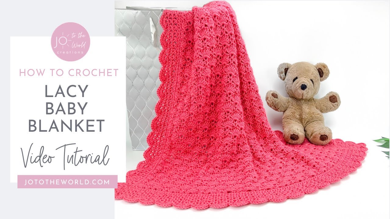 Beautiful Lacy Baby Blanket Crochet Pattern - Easy Crochet Lace Pattern ...