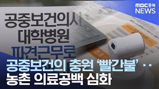 공중보건의 충원 '빨간불'.. 농촌 의료공백 심화