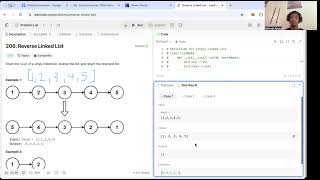 LeetCode 206. Reverse Linked List. Python solution using stacks