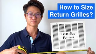 How to Size Return Air Grilles?