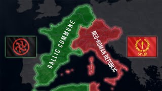 Gallic Commune Vs Neo-Roman Republic / TWTF2 #1 - HOI4 Timelapse